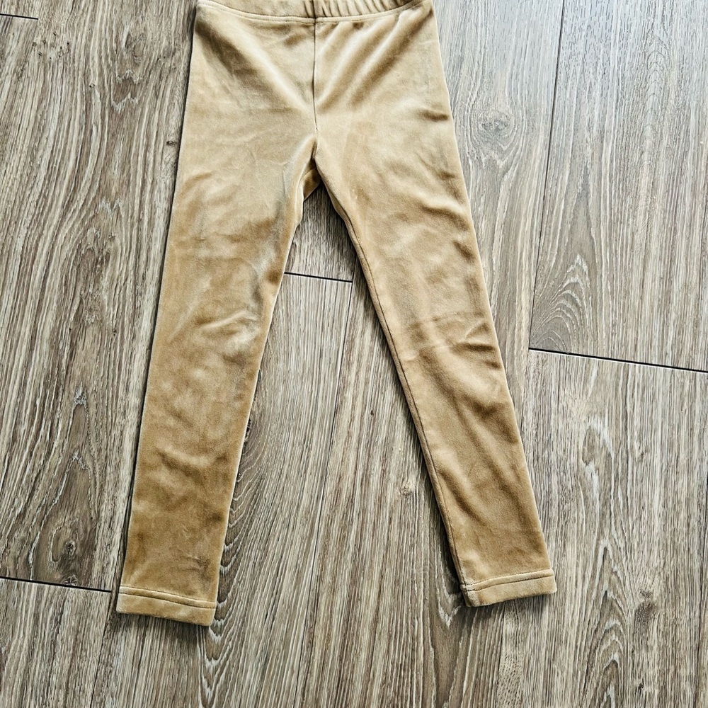 Mayoral Tan Stretchy Leggings with Minimalist Design